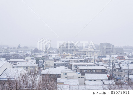 公団 マンションの雪景色 大雪 雪 東京の雪 公団 マンションの雪景色 大雪 雪 東京の雪 85075911