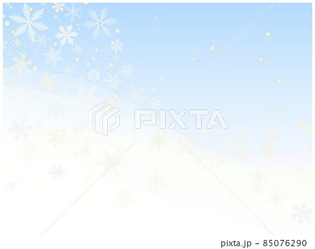 雪の結晶の壁紙⑧(雪山風,金銀系) 85076290