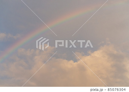 Rainbow over the sky in Penghu island 85076304