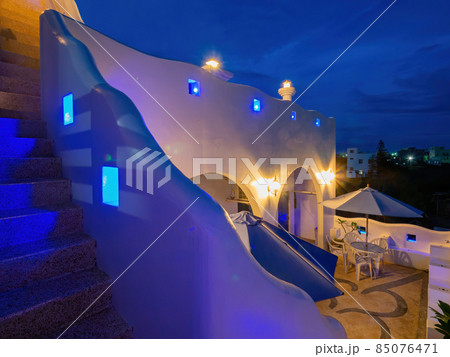 Greece style building in Penghu island 85076471