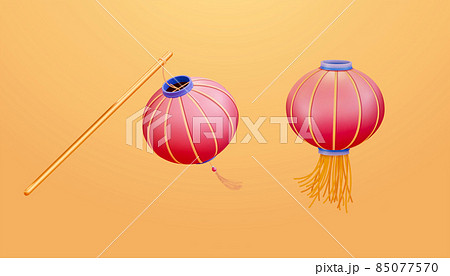 3D rendering Chinese lanterns 3D rendering Chinese lanterns 85077570
