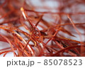 Macro photograph view of saffron with selective focus 85078523