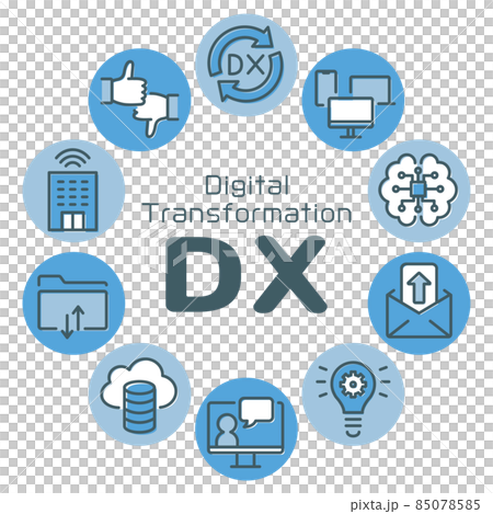 DX digital transformation logo 85078585
