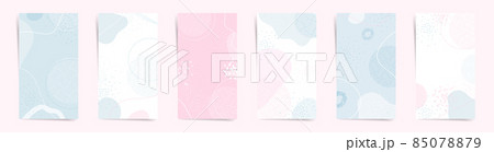 Chinese new year sale stories banners fashion template set. Lunar year design for stories and promo posts. Design with wavy patterns, seigaiha, and abstract shapes in white, blue, and pink colors set. Chinese new year sale stories banners fashion template set. Lunar year design for stories and promo posts. Design with wavy patterns, seigaiha, and abstract shapes in white, blue, and pink colors set. 85078879