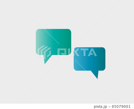 Bubble speech, chat. Vector illustration. Flat design. 85079001