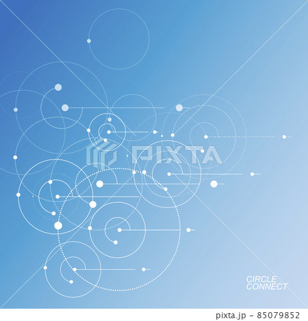Connect lines background. Network circles dots. Abstract connection element. Vector graphic design Communication pattern 85079852