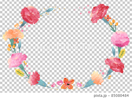 Vector illustration background of flowers such as carnations for Mother's Day (banner, poster) 85080484