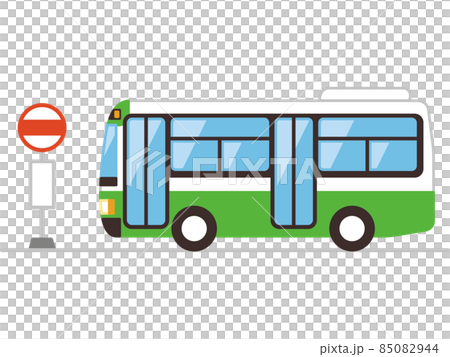 路線バスとバス停 路線バスとバス停 85082944