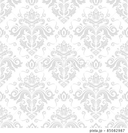 Classic Seamless Vector Fine Pattern With Arabesques 85082987