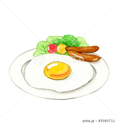 Food, Cartoon, Eggs, Fried, Egg, Breakfast, Side, Sunny - Sunny