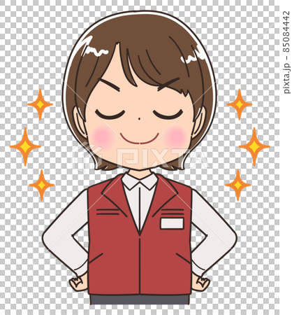 電気屋・ゲームセンター店員の女性 85084442