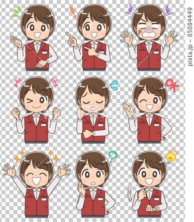 電気屋・ゲームセンター店員の女性 85084449