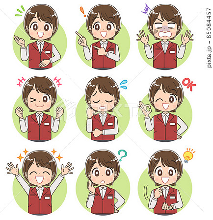 電気屋・ゲームセンター店員の女性 電気屋・ゲームセンター店員の女性 85084457