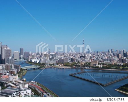 東京スカイツリーを望む風景／晴海地区から 85084783