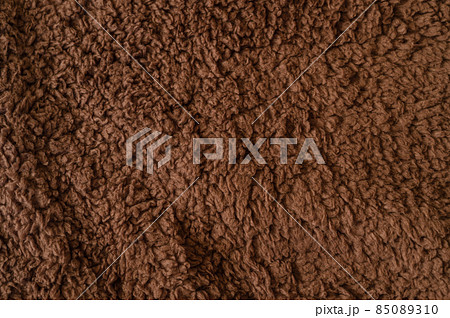 濃い茶色のボア生地 85089310