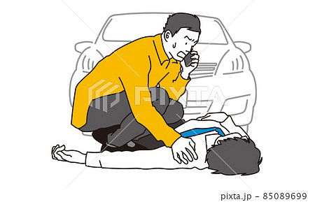 車で人身事故を起こすドライバー 85089699