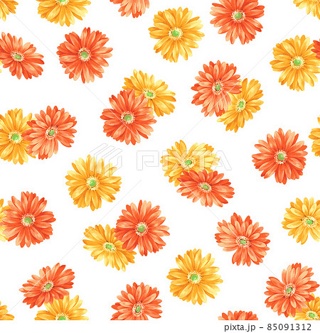 手描きイラスト10【ガーベラの花をあなたに】創作 A4 （手描きの