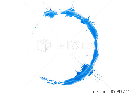 abstract acrylic watercolor paint brush stroke texture isolated on white background for logo and banner. design, creative, and illustration. 85093774