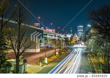 《愛知県》名古屋都市風景 若宮大通の夜景 《愛知県》名古屋都市風景 若宮大通の夜景 85093920