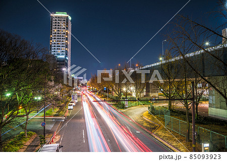 《愛知県》名古屋都市風景 若宮大通の夜景 《愛知県》名古屋都市風景 若宮大通の夜景 85093923