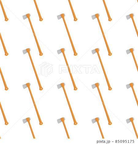 Illustration on theme pattern steel axes with wooden handle Illustration on theme pattern steel axes with wooden handle 85095175
