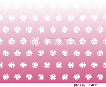 左三つ巴模様 和風グラデーション背景素材 左三つ巴模様 和風グラデーション背景素材 85095603