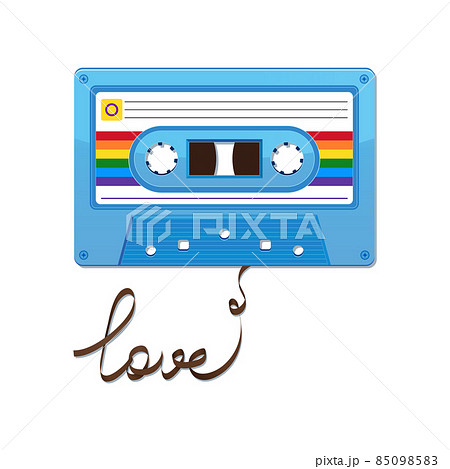 Rainbow audio cassette tape. Love gratitude card 85098583