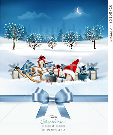 holiday_christmas_vintage_background_with_christmas_presents 85100716