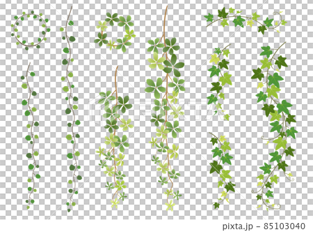 葉っぱのデザインパーツセット 葉っぱのデザインパーツセット 85103040