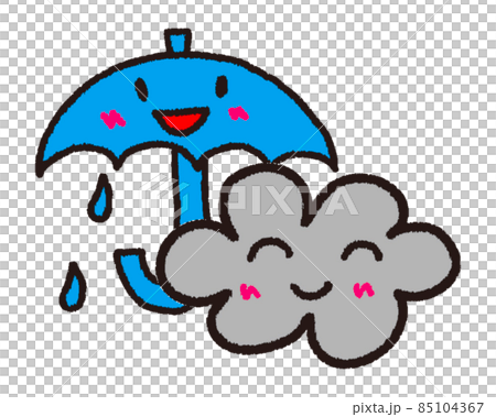 雨のち曇り_天気のイラスト素材 [85104367] - PIXTA
