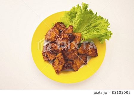 みんな大好き　鶏むね肉の照り焼きカレー味　うまい　簡単　料理 85105005