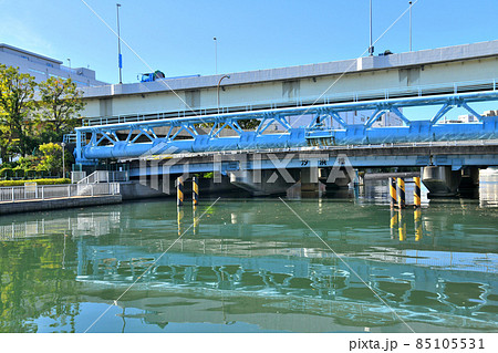 汐浜橋/汐浜運河 東側より望む(東京都江東区)【2021.11】 汐浜橋/汐浜運河 東側より望む(東京都江東区)【2021.11】 85105531