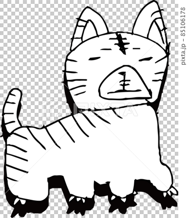 Bad tiger picture Children's graffiti Tiger year 85106178