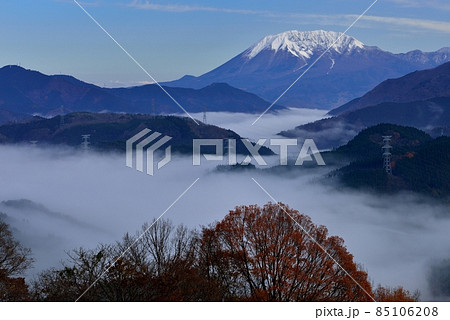 明地峠からの大山（伯耆富士）と雲海 85106208