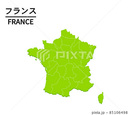 フランスの世界地図イラストのイラスト素材 [85106498] - PIXTA