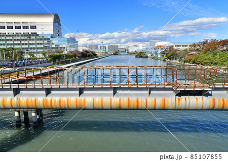 砂潮橋／曙北運河より北方向を望む(東京都江東区)【2021.11】 85107855