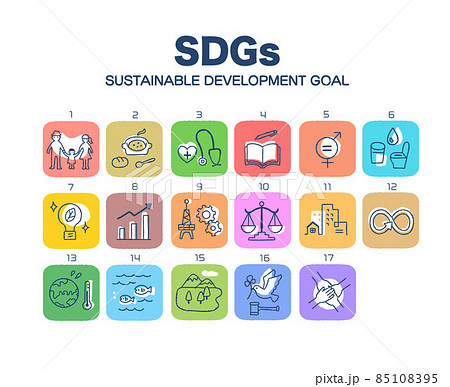 SDGs 　17の目標アイコンセット 85108395