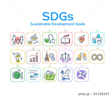 SDGs 　17の目標アイコンセット 85108397