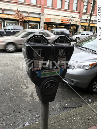 バンクーバーのコインパーキングメーター バンクーバーのコインパーキングメーター 85108594