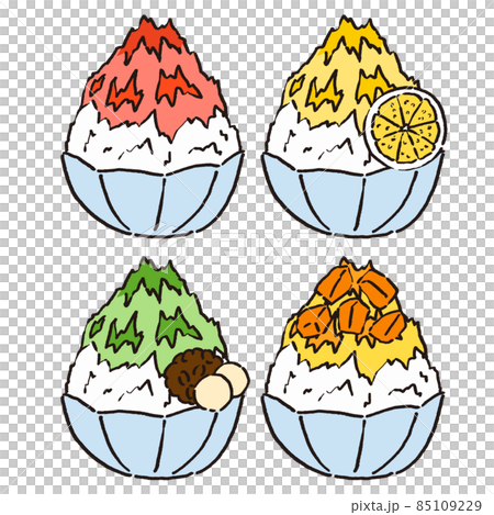 一套各種口味的刨冰 85109229