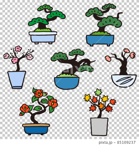日本盆景插圖集 85109237