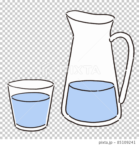 水壺和杯子的插圖集 85109241