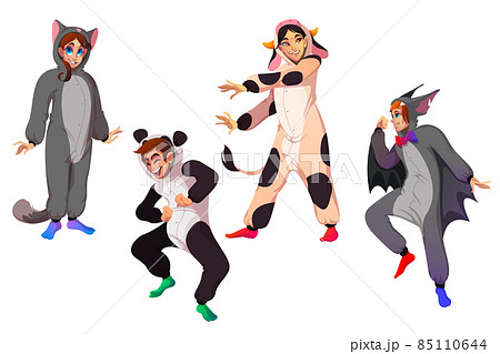 Characters in kigurumi, people in animal costumes 85110644