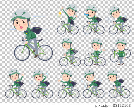 一組騎著公路自行車的男性運輸車 85112108