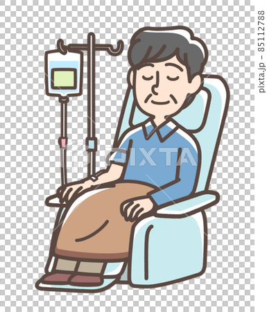 接受靜脈滴注的男性 85112788