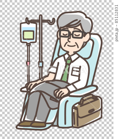 接受靜脈滴注的男性 85112831