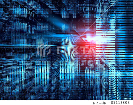 Technology or virtual reality background - abstract 3d illustration Technology or virtual reality background - abstract 3d illustration 85113308