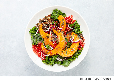 Roasted squash and kale quinoa salad 85115404