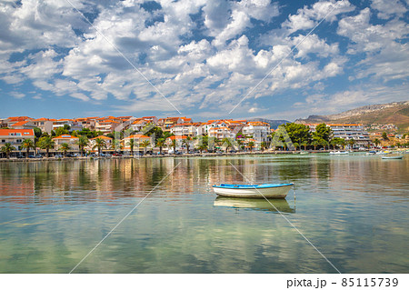 Adriatic coast with Stobrec historical village near of Split. 85115739
