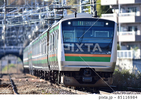 東海道本線 真鶴 JR東日本 E233系3000番台 U619編成(小山) 東海道本線 真鶴 JR東日本 E233系3000番台 U619編成(小山) 85116984